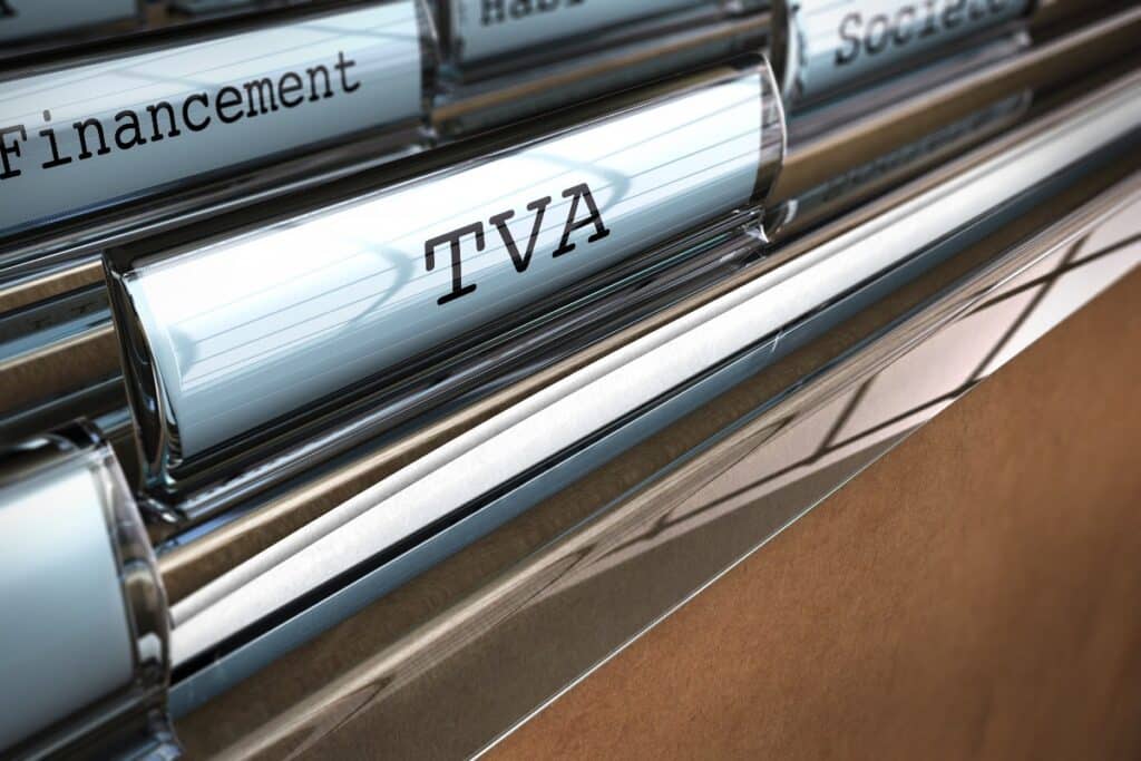 tva ecrit dans un dossier